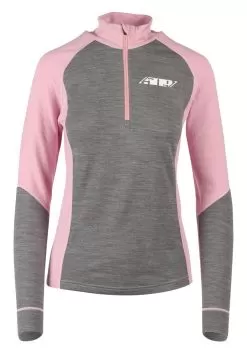 509 FZN Women's Merino Quarter Zip Shirt -Funky Motorcycle 509 womens fzn merino zip up jacket dusty rose grey