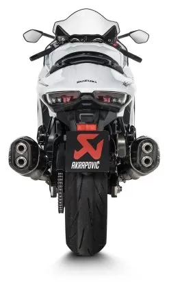 Akrapovic Slip-On Exhaust Suzuki Hayabusa 2022-2023 Black Aluminum/Carbon Fiber [Open Box] -Funky Motorcycle akrapovic slip on exhaust suzuki hayabusa20222023 black aluminum carbon fiber open box black aluminum carbon fiber 3