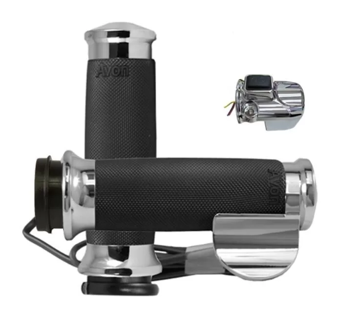 Avon Custom Contour Heated Grips For Harley Road Glide 2015-2023 5 Avon Custom Contour Heated Grips For Harley Road Glide 2015-2023 - Image 5