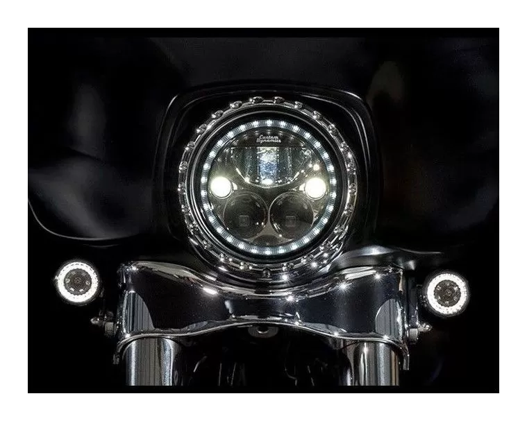 Custom Dynamics ProBEAM Halo LED Front Turn Signal Inserts For Harley 2000-2023 2 Custom Dynamics ProBEAM Halo LED Front Turn Signal Inserts For Harley 2000-2023 - Image 2