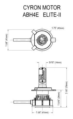 Cyron Elite-II 4500 Lumen H7 LED Headlight Bulb 5 Cyron Elite-II 4500 Lumen H7 LED Headlight Bulb -Funky Motorcycle cyron elite ii4500 lumen h7 led headlight bulb 2