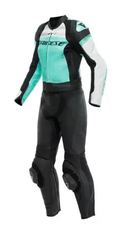 Dainese Mirage Two Piece Women's Race Suit -Funky Motorcycle dainese mirage two piece womens race suit black aqua grey