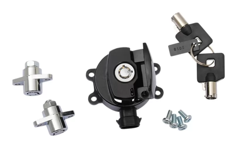 Drag Specialties Ignition Switch And Saddlebag Lock Kit For Harley Road King 2014-2021 1 Drag Specialties Ignition Switch And Saddlebag Lock Kit For Harley Road King 2014-2021