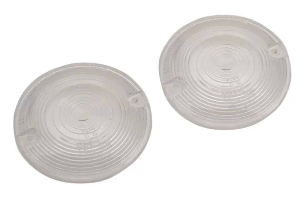 Drag Specialties Flat Style Turn Signal Lenses For Harley 1986-2022