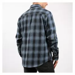 Fasthouse Saturday Night Special Flannel -Funky Motorcycle fasthouse saturday night special flannel dust blue black 3