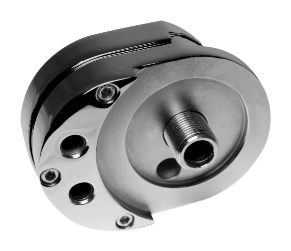 Feuling Offset Sandwich Oil Cooler Adapter For Harley Twin Cam 1999-2017 2 Feuling Offset Sandwich Oil Cooler Adapter For Harley Twin Cam 1999-2017 - Image 2