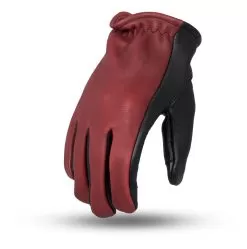 First Manufacturing 2-Tone Roper Gloves -Funky Motorcycle first manufacturing2 tone roper gloves black oxblood