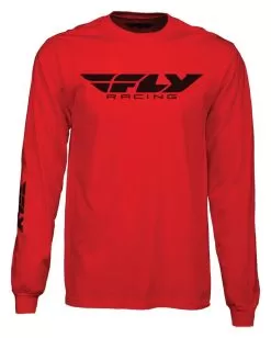 Fly Racing Corporate Long Sleeve T-Shirt -Funky Motorcycle fly racing dirt corporate long sleeve t shirt grey