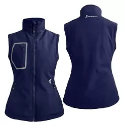 Gerbing 7V Torrid 2.0 Women's Softshell Heated Vest -Funky Motorcycle gerbing7 v torrid20 womens softshell heated vest navy 2