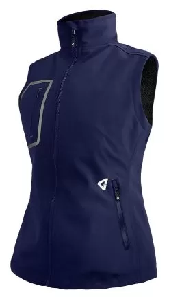 Gerbing 7V Torrid 2.0 Women's Softshell Heated Vest -Funky Motorcycle gerbing7 v torrid20 womens softshell heated vest navy