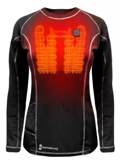 Gerbing 7V Women's Heated Base Layer -Funky Motorcycle gerbing7 v womens heated base layer black 2