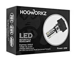 HogWorkz H4 LED Headlight Bulb -Funky Motorcycle hog workz h4 led headlight bulb 4