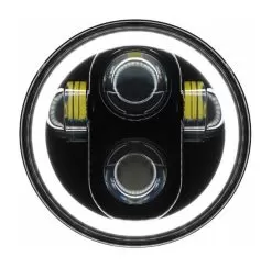 HogWorkz LED 5 3/4" Halomaker Headlight For Harley 1988-2023