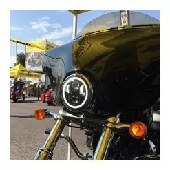 HogWorkz LED 5 3/4" Halomaker Headlight For Harley 1988-2023 12 HogWorkz LED 5 3/4" Halomaker Headlight For Harley 1988-2023 -Funky Motorcycle hog workz led534 halomaker headlight for harley 4