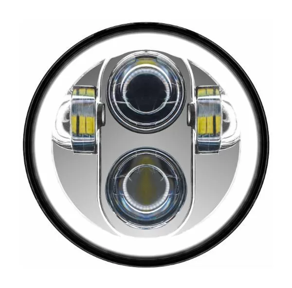 HogWorkz LED 5 3/4" Halomaker Headlight For Harley 1988-2023 6 HogWorkz LED 5 3/4" Halomaker Headlight For Harley 1988-2023 - Image 6