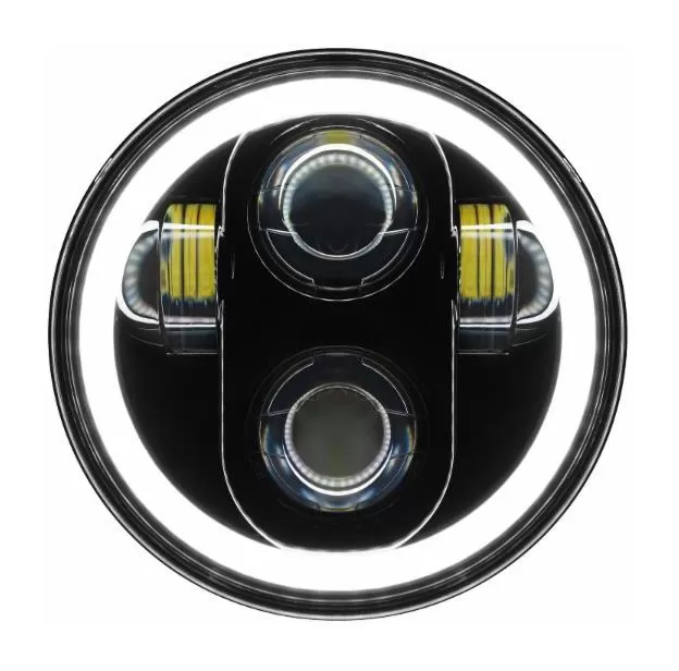 HogWorkz LED 5 3/4" Halomaker Headlight For Harley 1988-2023 1 HogWorkz LED 5 3/4" Halomaker Headlight For Harley 1988-2023