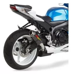 Hotbodies Racing MGP Slip-On Exhaust Suzuki GSXR 600 / GSXR 750 2011-2023 Carbon Fiber/Stainless [Previously Installed] -Funky Motorcycle hotbodies racing mgp slip on exhaust suzuki gsxr600 gsxr75020112023 carbon fiber stainless previously installed carbon fiber stainless 2