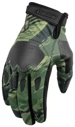 Icon Hooligan Tiger Blood Gloves -Funky Motorcycle icon hooligan tiger blood gloves green