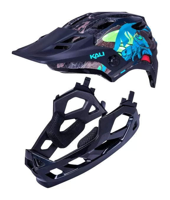 Kali Protectives Child Maya Full Face Lizard MTB Helmet 2 Kali Protectives Child Maya Full Face Lizard MTB Helmet - Image 2