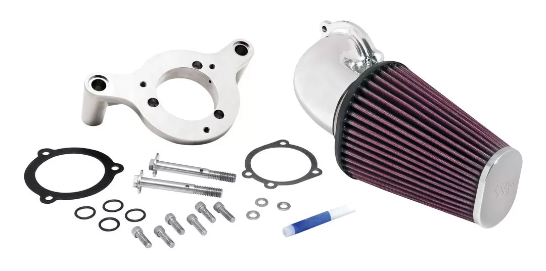 K&N High Flow Air Charger Long Intake Kit For Harley 2001-2017 - Image 4