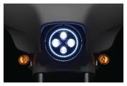 Kuryakyn Orbit Vision 7" LED Halo Headlight For Harley 1991-2023