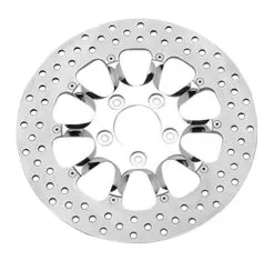 Performance Machine 13" Front Brake Rotor For Harley 2000-2023 -Funky Motorcycle performance machine13 front brake rotor for harley20002014 chrome hooligan