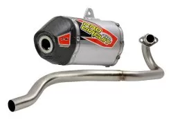 Pro Circuit T-6 Exhaust System Kawasaki KLX110 2010-2023 Stainless Steel/Aluminum/Carbon Fiber [Open Box]