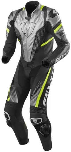 REV'IT! Spitfire Race Suit -Funky Motorcycle revit spitfire race suit silver neon yellow