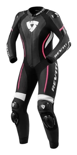 REV'IT! Xena 3 Women's Race Suit -Funky Motorcycle revit xena3 womens race suit black pink