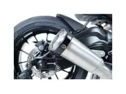 R&G Racing Oval Exhaust Protector -Funky Motorcycle rg racing oval exhaust protector 2