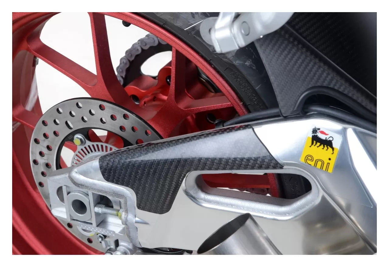 R&G Racing Carbon Fiber Swingarm Guard Aprilia RSV4 / Tuono V4 2015-2021 - Image 5