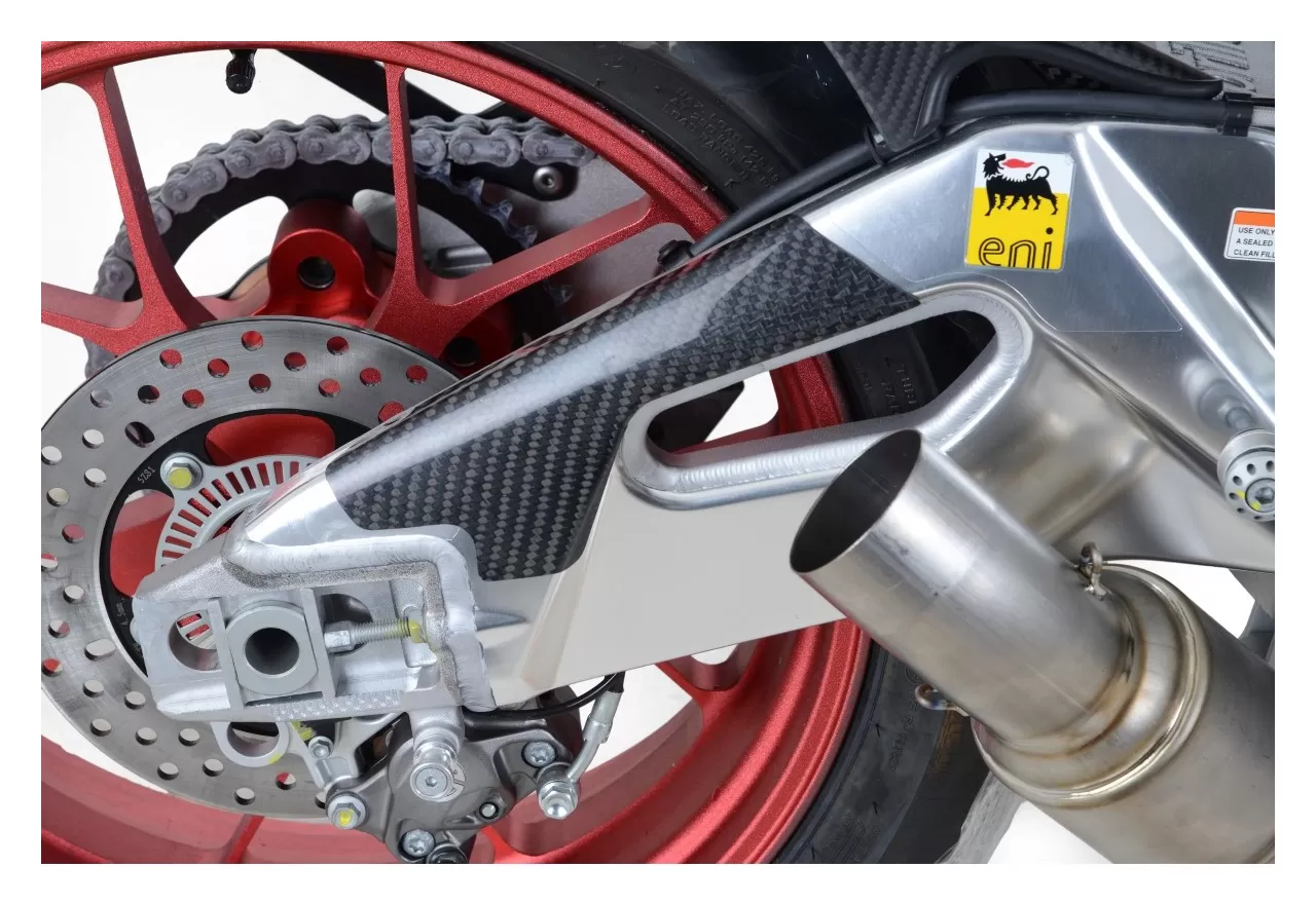 R&G Racing Carbon Fiber Swingarm Guard Aprilia RSV4 / Tuono V4 2015-2021
