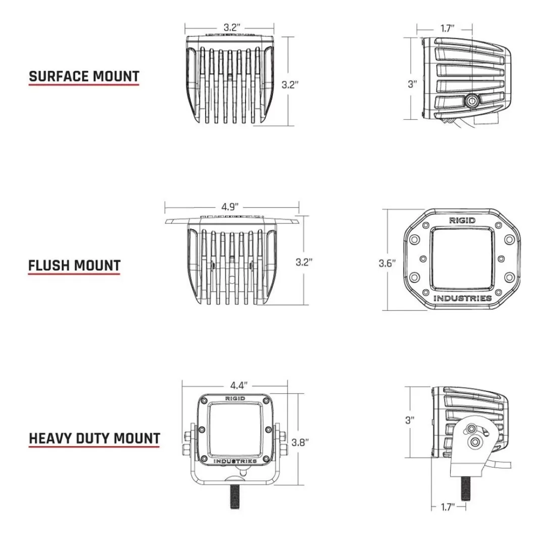 Rigid D-Series Pro 3" LED Pod Lights - Dual Pack 7 Rigid D-Series Pro 3" LED Pod Lights - Dual Pack - Image 7