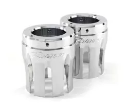 Rinehart Exhaust 4" Moto Series Muffler End Cap -Funky Motorcycle rinehart exhaust312 moto end caps chrome castle