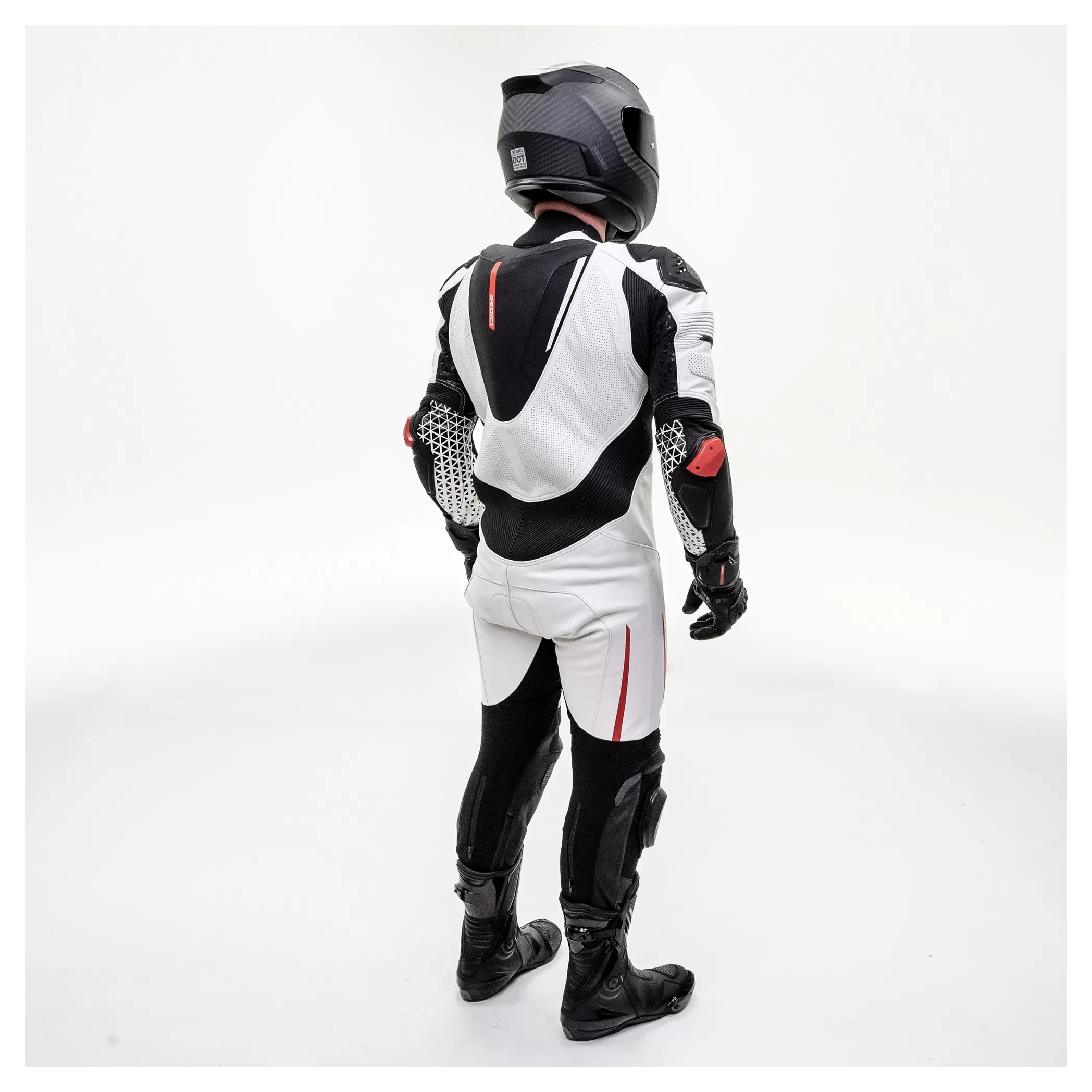 Sedici Corsa One-Piece Race Suit White/Black/Red / 54 [Blemished - Very Good] - Image 2