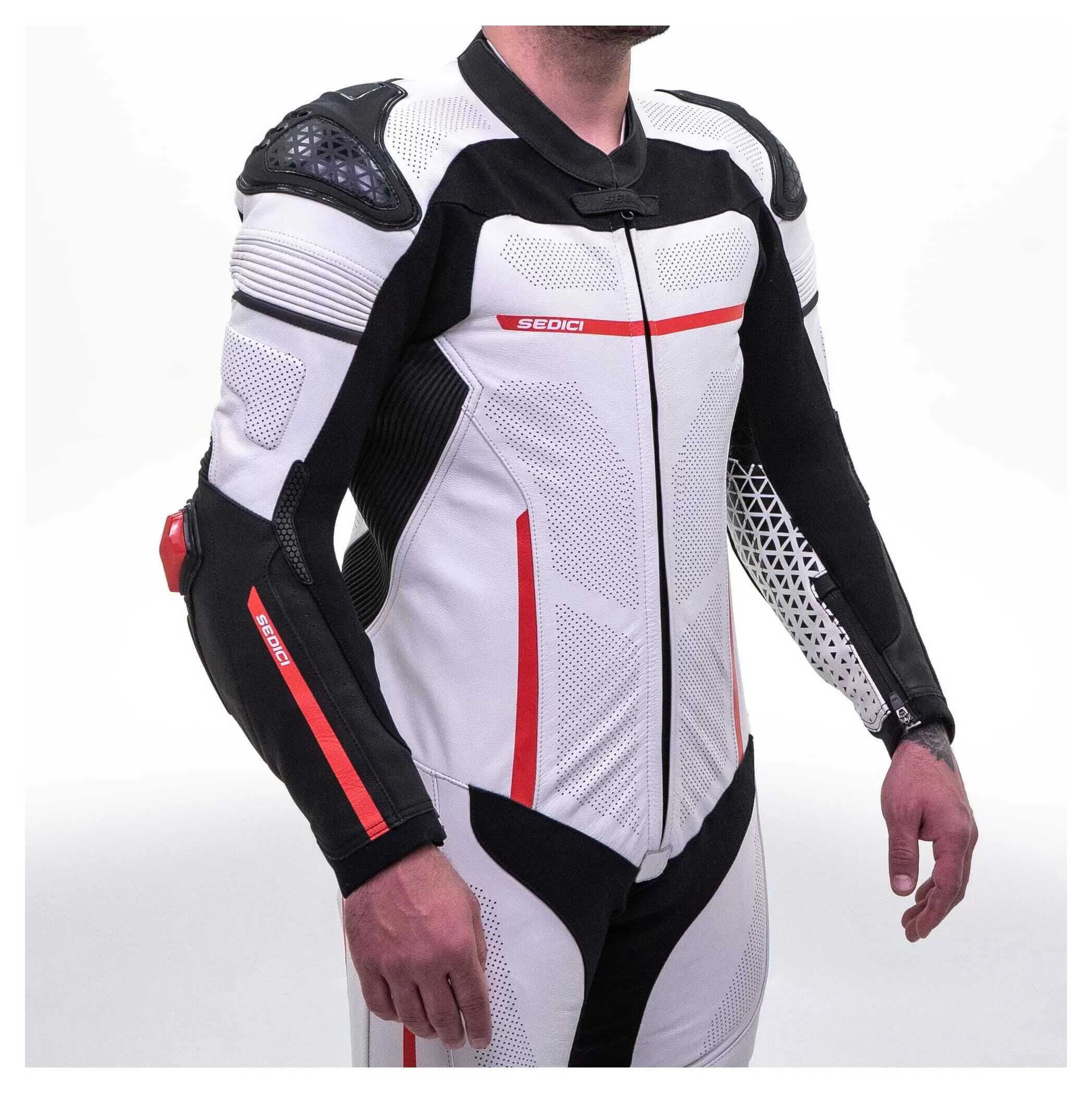 Sedici Corsa One-Piece Race Suit White/Black/Red / 54 [Blemished - Very Good] - Image 3