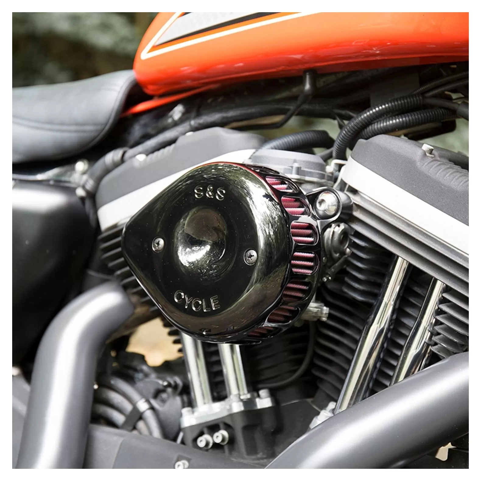 S&S Cycle Mini Teardrop Stealth Air Cleaner Cover 3 S&S Cycle Mini Teardrop Stealth Air Cleaner Cover - Image 3
