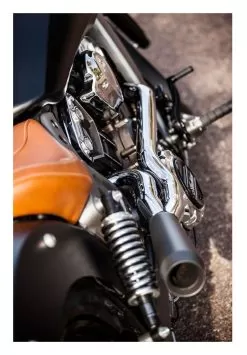 Trask 2-Into-1 Exhaust System For Indian Scout 2015-2023 -Funky Motorcycle trask2 into1 exhaust system for indian scout2015 black chrome 2